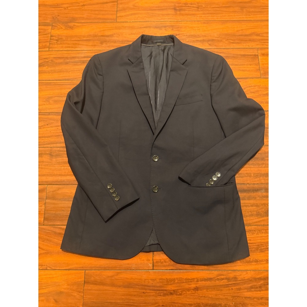 J.Crew Ludlow Loro Piana Super 120s Wool Suit Jacket Navy Blue 40S Blazer